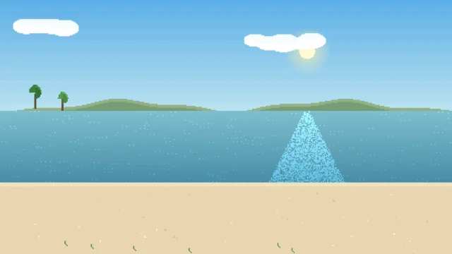 插画 · 夏天的海岸，光很足